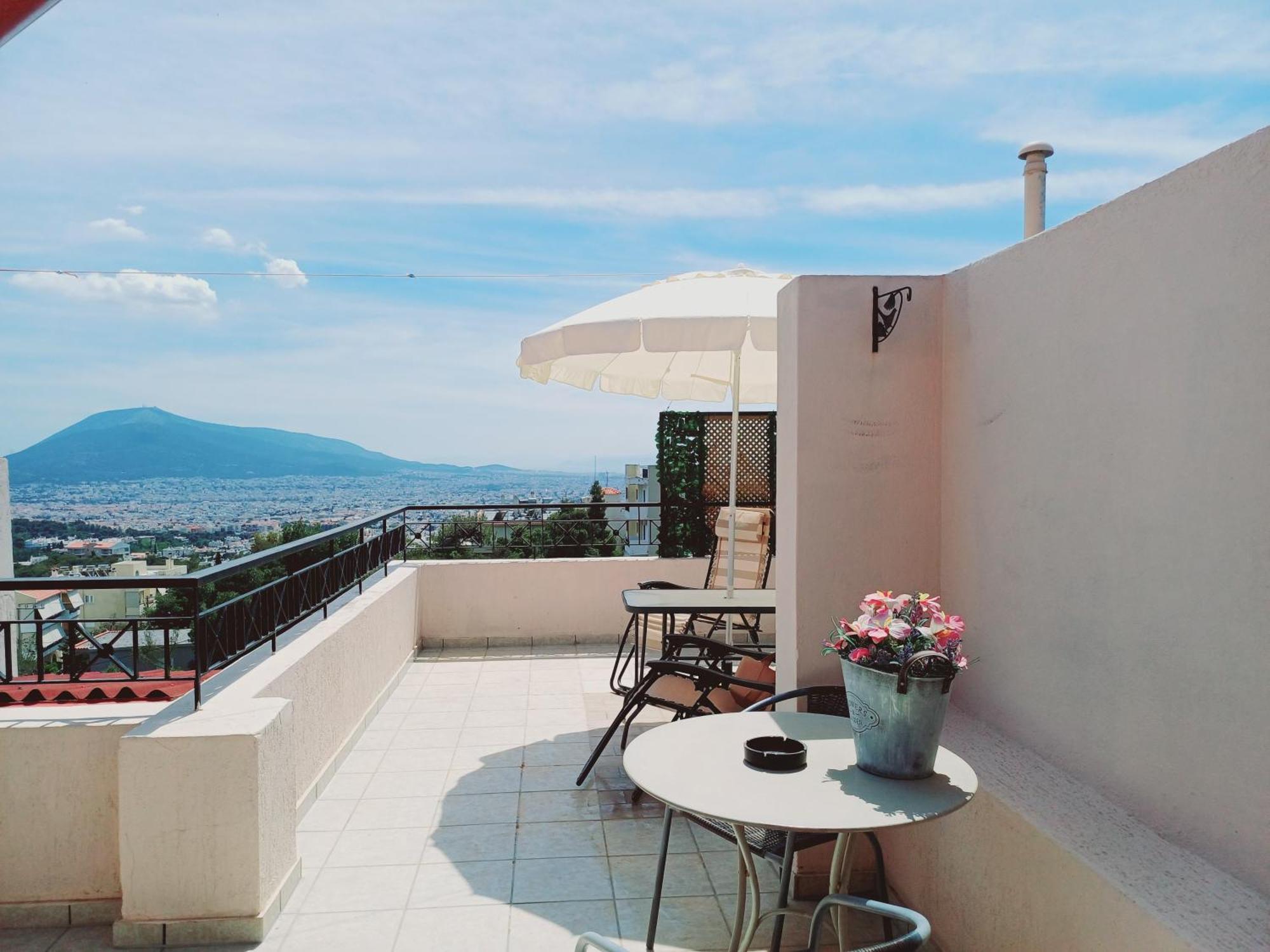 Cozy Loft 360O View Of Athens Lejlighed Værelse billede